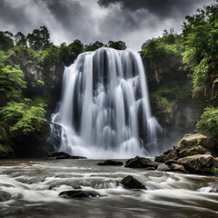 Obraz premium waterfall in the forest