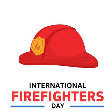 International Firefighters Day. Firefighters day simple web banner, poster, background.