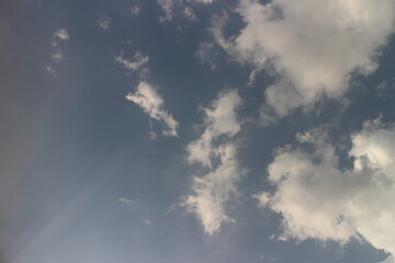 Summer blue sky cloud gradient light white background. Beauty clear cloudy in sunshine calm bright winter air background.