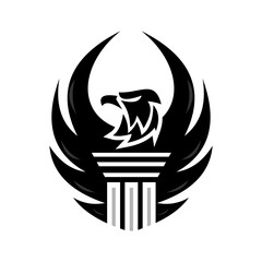 Eagle head tribal logo.eps