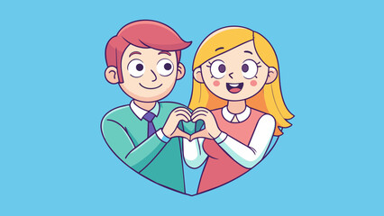 Obraz na płótnie Canvas couple in love vector illustration