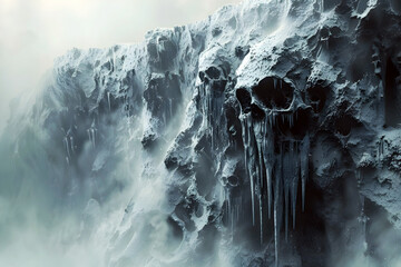 Haunting Melody of Frozen Whispers in the Glacial Tones of an Icy Wonderland