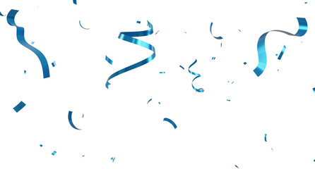 3d render of confetti floating for design.