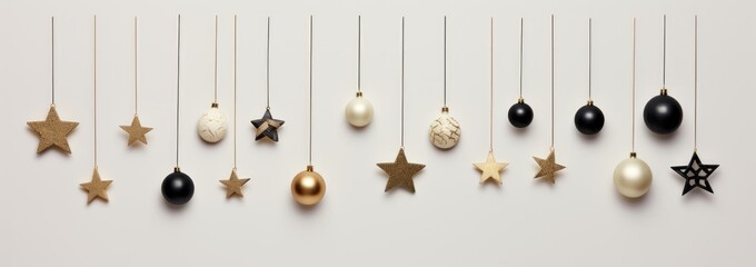 Knolling Christmas decorations