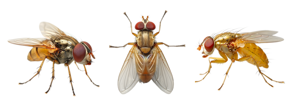 fly isolated on a transparent PNG background, white background , Generative Ai