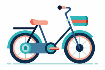 electric bike vector illustration