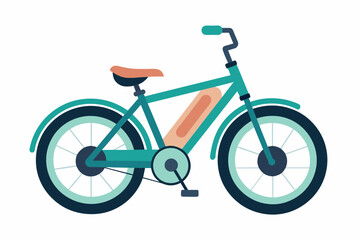electric bike vector illustration