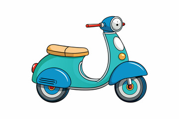 electric scooter vector illustration