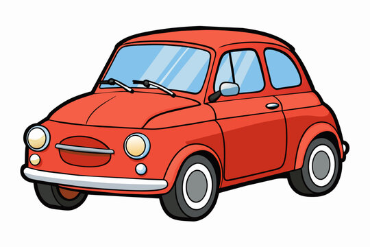 car flat 500 vector illustration