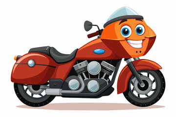 Obraz na płótnie Canvas harley davidson bike vector illustration