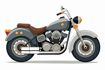 harley davidson bike vector illustration