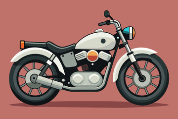 harley davidson bike vector illustration