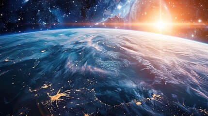 Earth background from space
