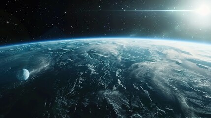 Earth background from space
 - obrazy, fototapety, plakaty