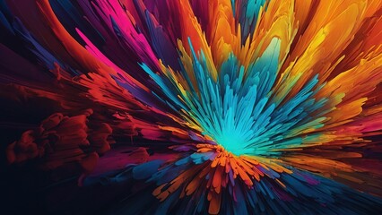 Obraz premium Abstract Vibrant Gradient Colour Wallpaper Background