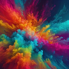Fototapeta na wymiar Abstract Vibrant Gradient Colour Wallpaper Background