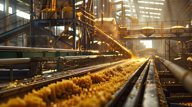 sugar factory industry line production cane process.