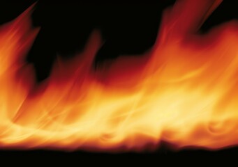 Fototapeta premium A close up of a flame with orange and red colors
