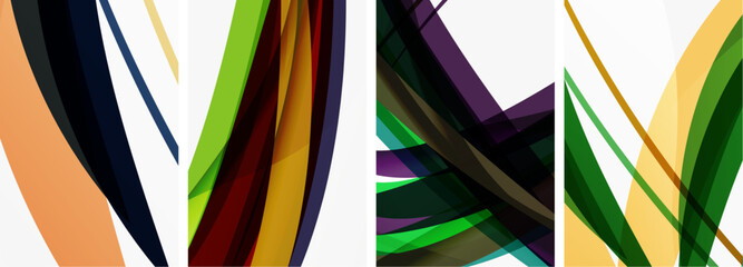 Abstract colorful wave posters for wallpaper, business card, cover, poster, banner, brochure, header, website