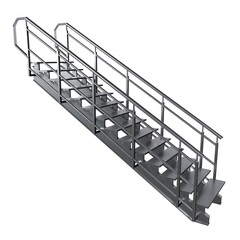 Stairs isolated on white background