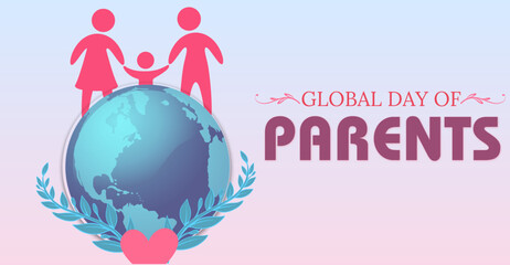 Global Day of Parents, campaign or celebration banner design
