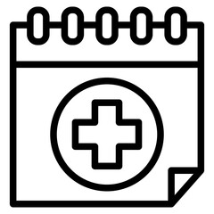 Calendar Icon. Editable Stroke. Pixel Perfect. For Mobile and Web.