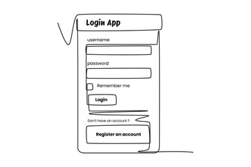 Continuous one line drawing  web design and mobile application concept. Doodle vector illustration.
