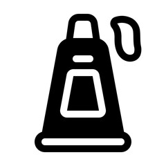 Toothpaste Glyph Icon