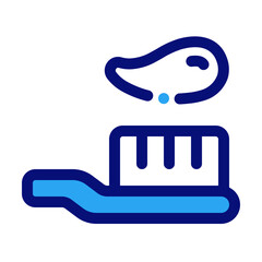 Toothbrush Mixed Icon