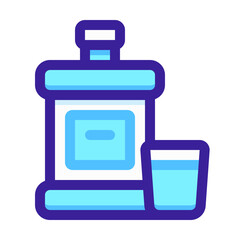 Mouthwash Color Outline Icon