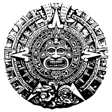 aztec calendar design