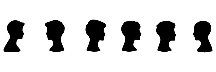 Hand drawn sketch of  man head 