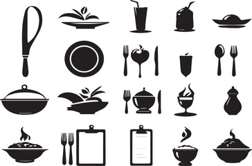 set of kitchen icons