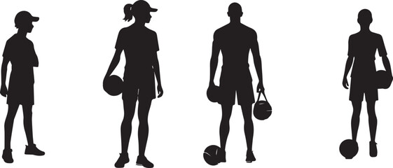 Black and white sketch of basketball players 