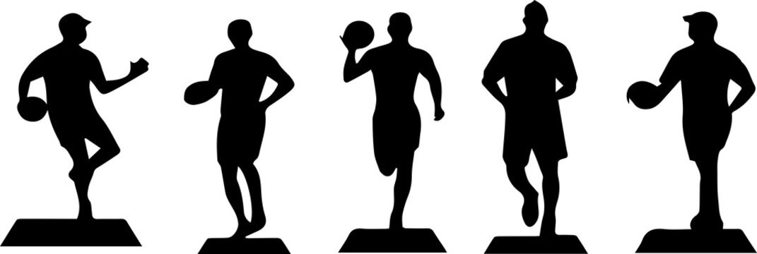 Black and white sketch of backetball players 