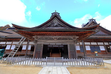 Obraz premium Kongobu-ji, headquarters of Shingon Buddhism at Koyasan, Koya, Ito District, Wakayama, Japan