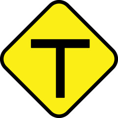 sign T Intersection