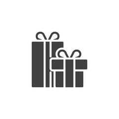 Gift boxes vector icon