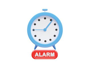 alarm icon 3d illustration rendering