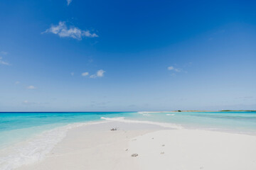 Paradise beach in the Caribbean Sea
