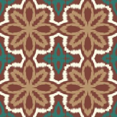 Seamless Ikat ethnic traditional pattern geometric abstract folklore ornament Tribal ethnic illustration background
