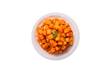 한국 전통의 깍두기 김치