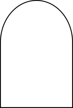 recommend clip art: arch simple shape line vector