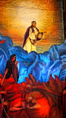 Altar of Veneration of Jesus Nazareno del Perdon, holy week in Antigua Guatemala
