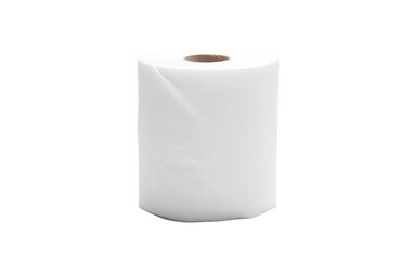 Ultra-Soft Toilet Paper Rolls Isolated on Transparent Background