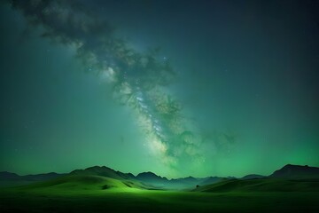 Default Beautiful Full HD Image of Stars in the Forest and Mountain






