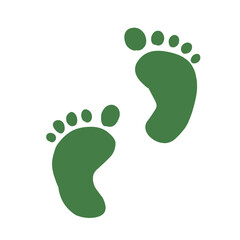 Baby foot sole imprint icon
