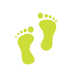 Baby foot sole imprint icon