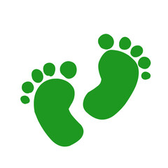 Baby foot sole imprint icon