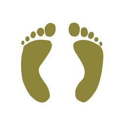 Baby foot sole imprint icon
